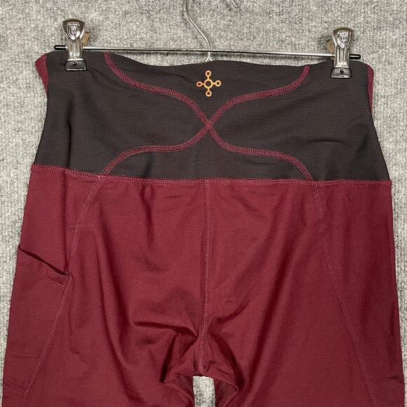 NWOT Tommie Copper Womens Size Large Back Support Leggings Red Side Pockets - Picture 5 of 13